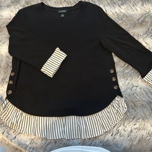 A. Byer Elegant Black Blouse